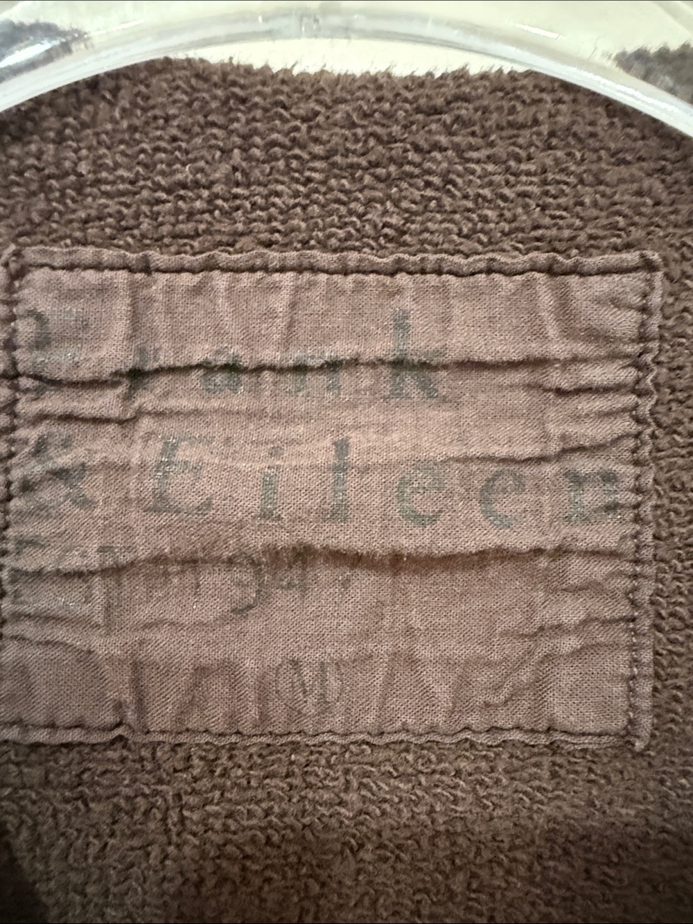 Frank & Eileen Effie Capelet Irish Chocolate Brown Raw-Edge Pullover Sweatshirt - Picture 2 of 8
